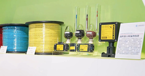 高性能自限溫伴熱帶產(chǎn)品入選安徽創(chuàng)新館展示。 環(huán)瑞電熱供圖